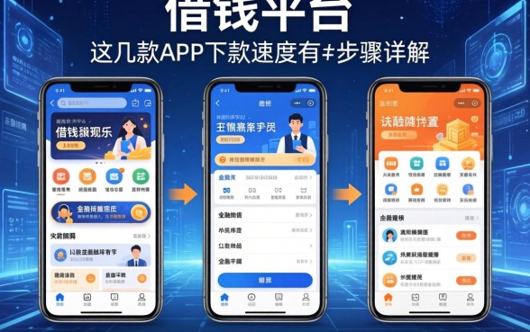 借钱平台步骤详解：这几款APP下款速度有点出乎意料