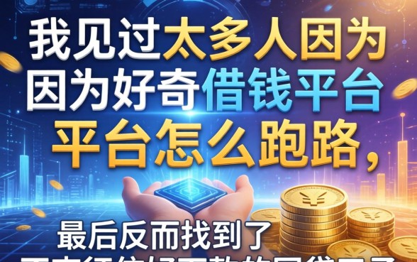 我见过太多人因为好奇借钱平台怎么跑路，最后反而找到了不查征信好下款的网贷口子