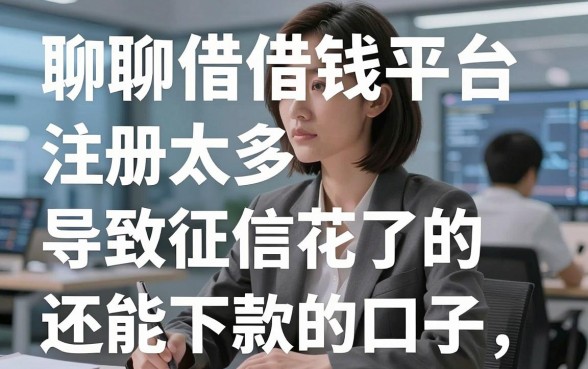 聊聊借钱平台注册太多导致征信花了的那些事儿，分享几个还能下款的口子