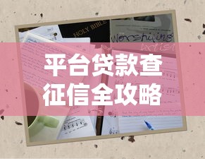 平台贷款查征信全攻略：哪里查？怎么查？一文看懂