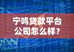 宁鸣贷款平台公司怎么样？靠谱吗？用户真实评价与产品解析