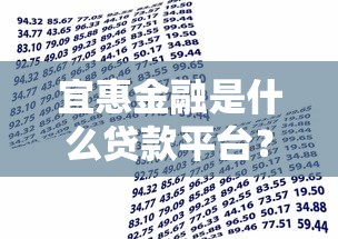 宜惠金融是什么贷款平台?用户评价、申请条件及安全性解析 宜惠金融是什么贷款平台?用户评价、申请条件及安全性解析