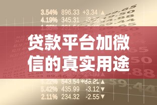 贷款平台加微信的真实用途与风险防范指南