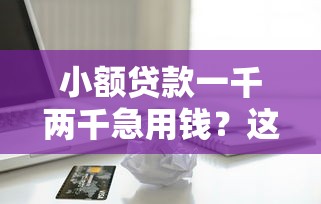黑网贷一千块秒下款口子推荐