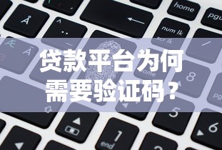 贷款平台为何需要验证码？这5个原因你必须知道