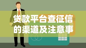 贷款平台查征信的渠道及注意事项解析