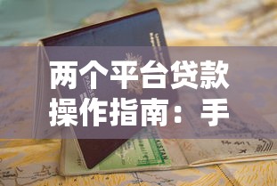 两个平台贷款操作指南：手把手教你轻松申请