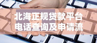 北海正规贷款平台电话查询及申请流程详解