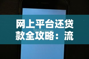 网上平台还贷款全攻略：流程、注意事项与省钱技巧