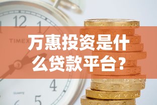 万惠投资是什么贷款平台？靠谱吗？3分钟深度解析