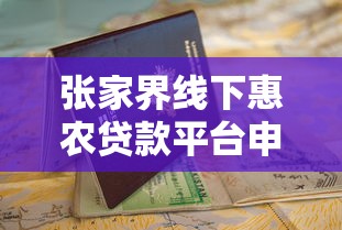 张家界线下惠农贷款平台申请指南及优势解析
