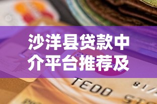 沙洋县贷款中介平台推荐及选择指南