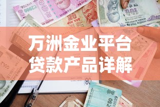 万洲金业平台贷款产品详解：如何选择最适合的借款方案？