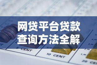 网贷平台贷款查询方法全解析：轻松掌握资金动向