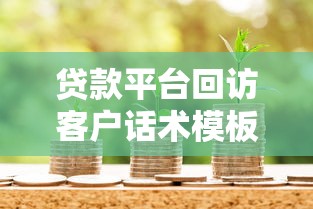 贷款平台回访客户话术模板与高效沟通技巧