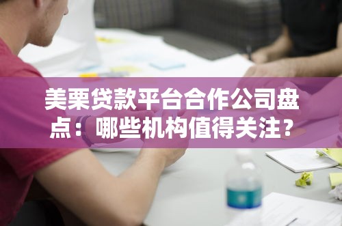 美栗贷款平台合作公司盘点：哪些机构值得关注？