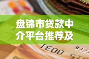 盘锦市贷款中介平台推荐及选择指南