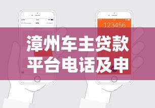 漳州车主贷款平台电话及申请攻略大全