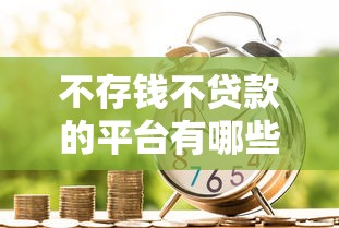 不存钱不贷款的平台有哪些？这5类服务满足你的资金需求