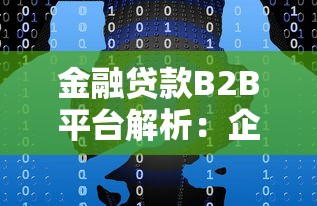 金融贷款B2B平台解析：企业融资难题如何破解？
