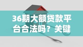 36期大额贷款平台合法吗？关键要点解析