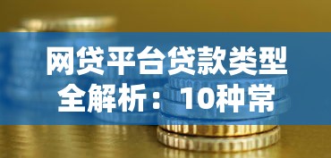 网贷平台贷款类型全解析：10种常见产品满足不同资金需求