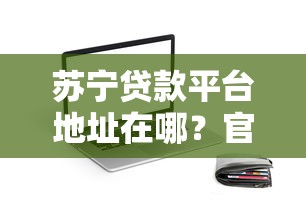 苏宁贷款平台地址在哪？官网、APP及合作渠道全解析
