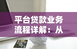 平台贷款业务流程详解：从申请到放款全指南