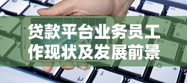 贷款平台业务员工作现状及发展前景分析