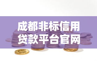 成都非标信用贷款平台官网选择指南：快速解决资金难题