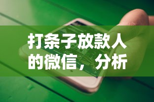 打条子放款人的微信，分析五个可靠的借钱平台
