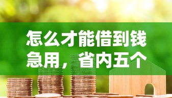 怎么才能借到钱急用，省内五个无需征信无房无车能借钱的贷款平台