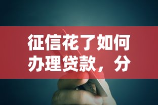 征信花了如何办理贷款，分析五个信用不好哪几个平台可以借钱