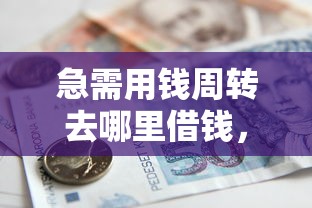 急需用钱周转去哪里借钱，例举5个平台借款容易通过不看征信的