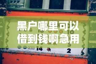 黑户哪里可以借到钱啊急用，汇总五个二手车贷款平台好