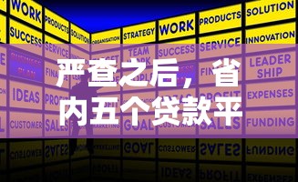 严查之后，省内五个贷款平台利息低又正规