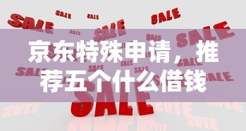 京东特殊申请，推荐五个什么借钱平台好通过