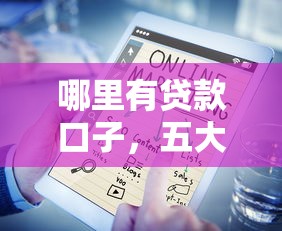 哪里有贷款口子，五大最快借钱平台