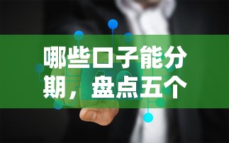 哪些口子能分期，盘点五个黑户口子2025