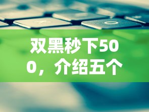 双黑秒下500，介绍五个都贷款平台