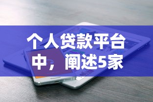 个人贷款平台中，阐述5家手机贷款平台