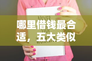 哪里借钱最合适，五大类似爱用商城的口子