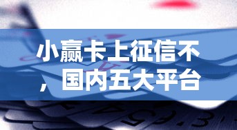 小赢卡上征信不，国内五大平台能不查征信直接看出来借款额度