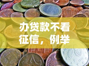 办贷款不看征信，例举5个黑户下钱的口子
