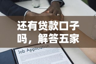 还有贷款口子吗，解答五家综合评分不足平台能下款