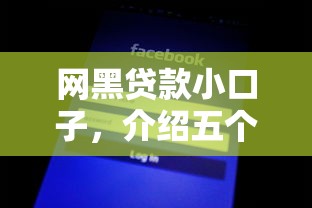 网黑贷款小口子，介绍五个网贷平台