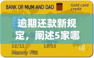 逾期还款新规定，阐述5家哪些贷款平台不上征信