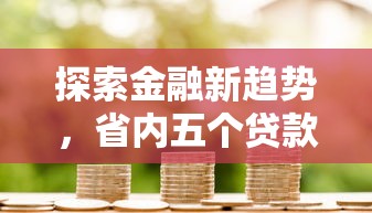 探索金融新趋势，省内五个贷款公司平台