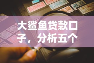 大鲨鱼贷款口子，分析五个互联网贷款平台