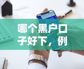 哪个黑户口子好下，例举5个十大贷款平台